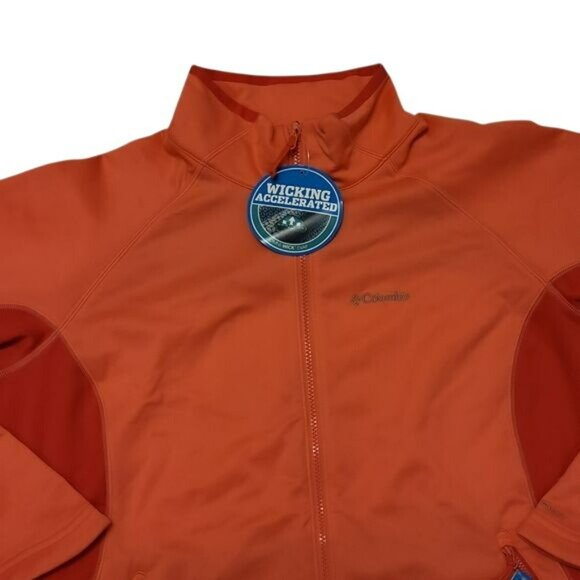 Columbia Evap Change Fleece Jacket Zip Up Orange Peach Womens Extra Large XL NWT - Picture 6 of 16